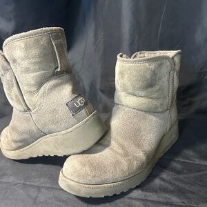 UGG Women's Suede Winter Short Boots small heel